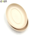 Eco Friendly Compostable Oval Bento Boxes Sugarcane Bagasse Take Out Food Container With Lids